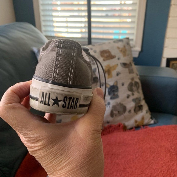 Converse Chuck Taylor All Star Charcoal Gray Low Top Sneakers-Men’s 5, Women’s 7 - Picture 5 of 11